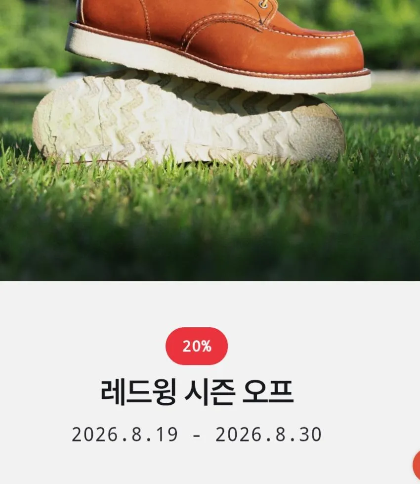 레드윙 / 신발 할인 행사