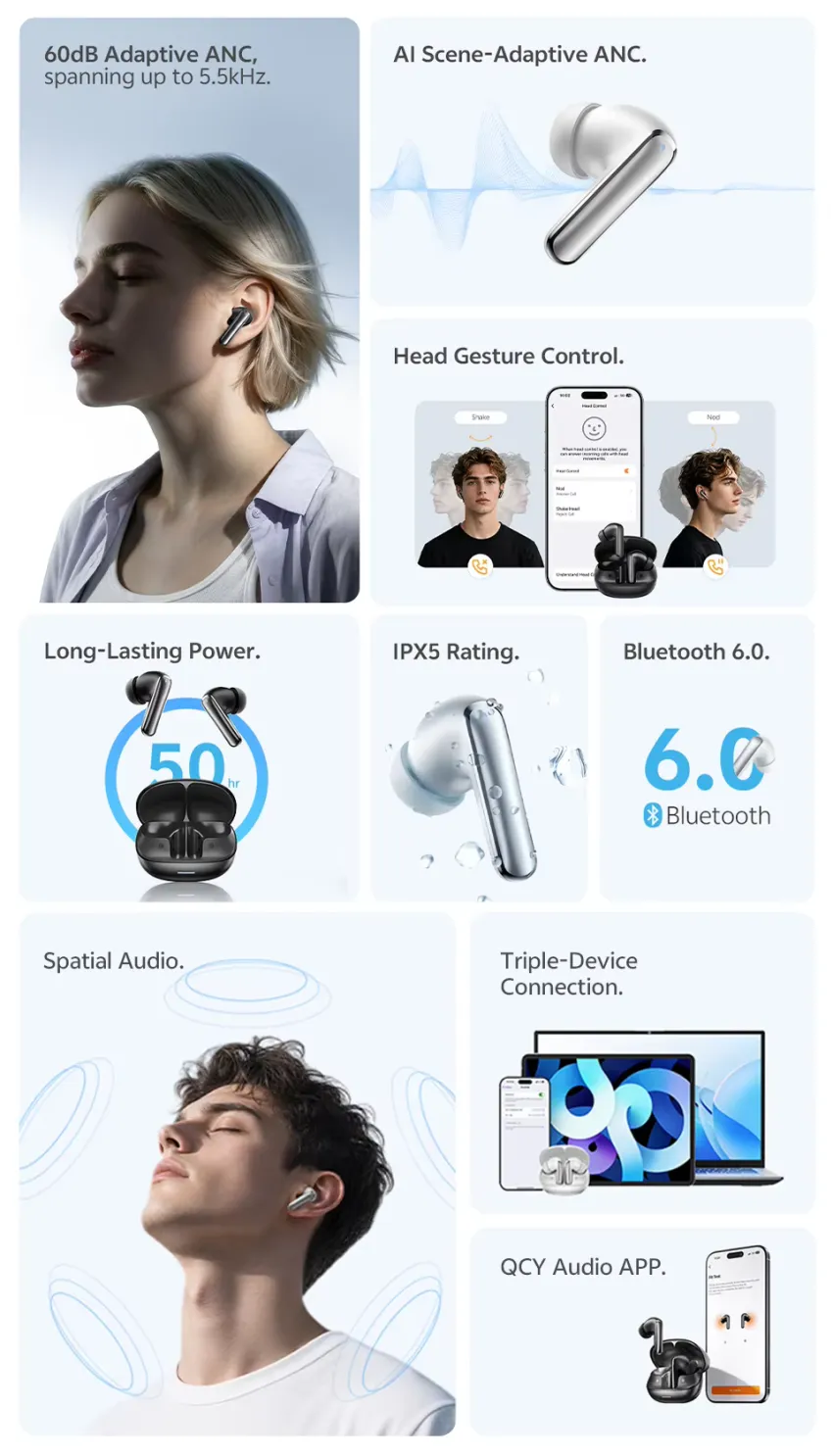 QCY 멜로버즈 N65 무선 이어폰