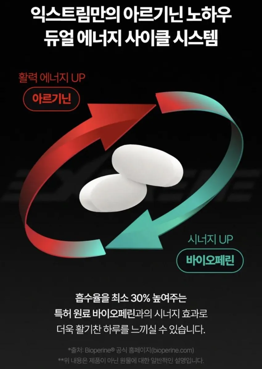 익스트림 듀얼 아르기닌 플러스 120정 9900원 무배