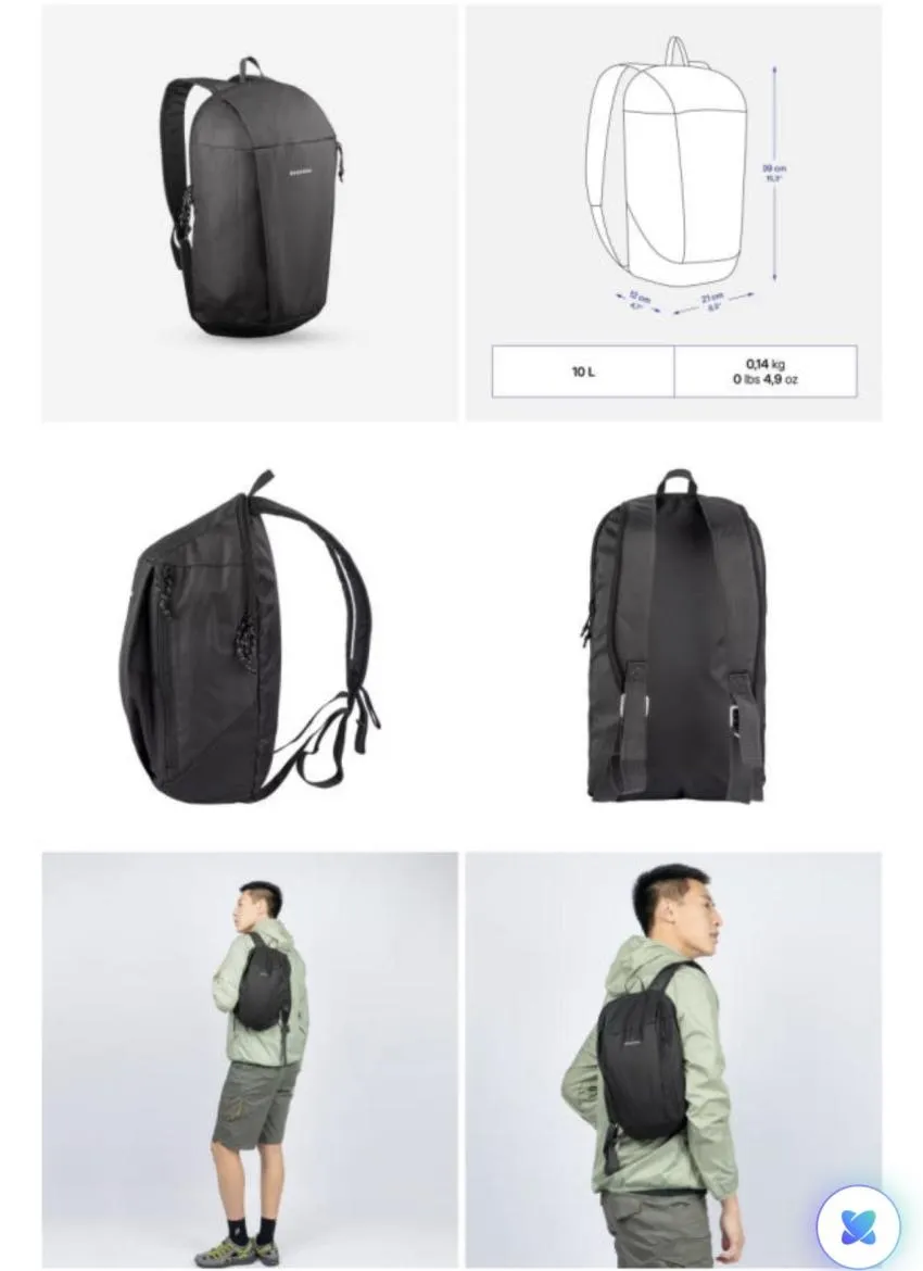 데카트론 퀘차 NH100 다용도 가방 20L