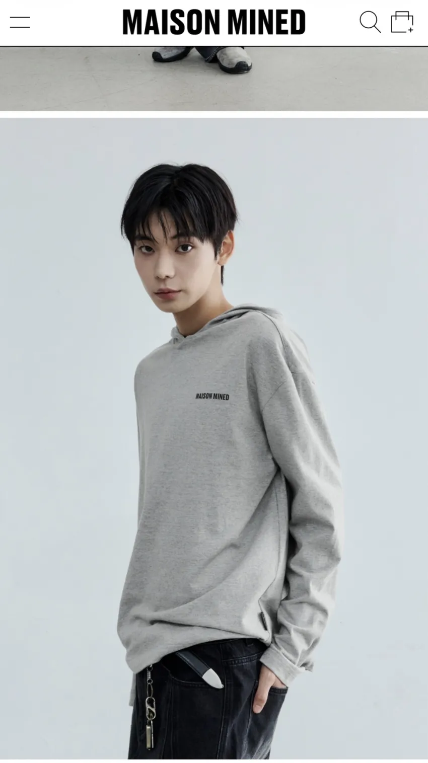 메종미네드 후드 롱슬리브