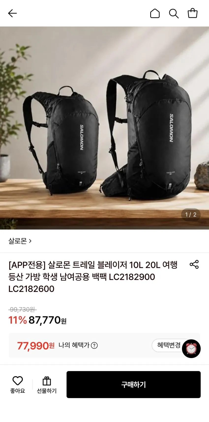 살로몬 트레일 블레이저 10L