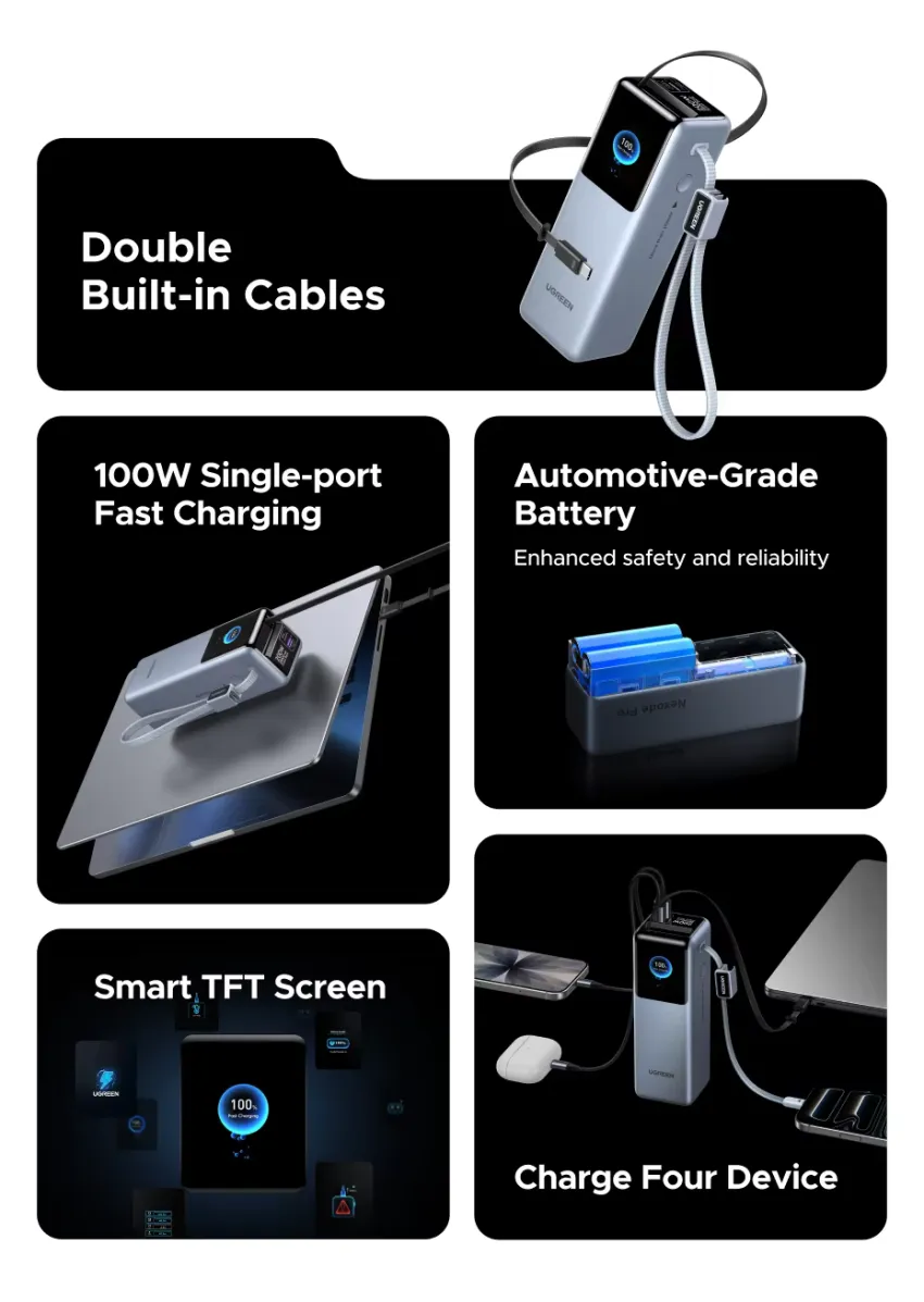 유그린 Nexode Pro 200W 25000mAh 보조배터리