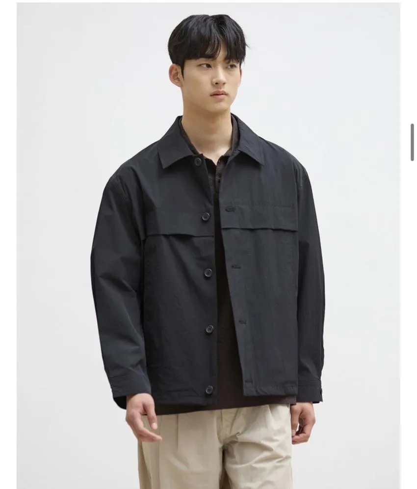 스트레치 오버핏 트러커 점퍼