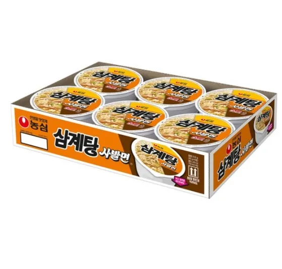 일본 인기제품  삼계탕 사발면 낱개 1개 85G   (낱개 2개마다  미니컵라면증정 랜덤발송)