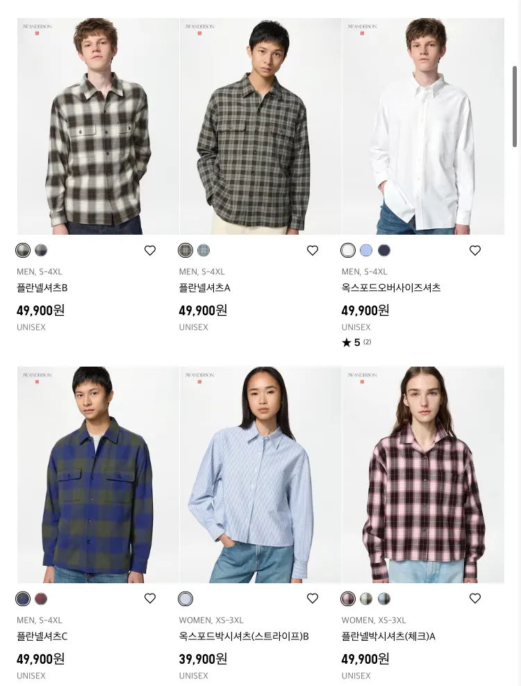 유니클로 JW앤더슨 26FW