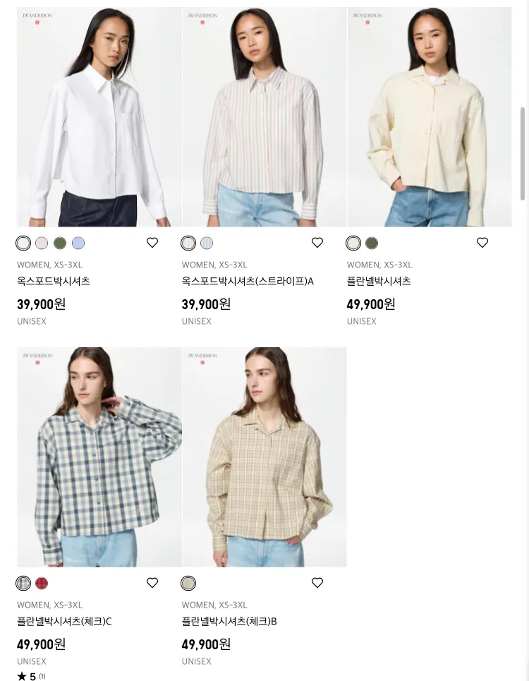유니클로 JW앤더슨 26FW