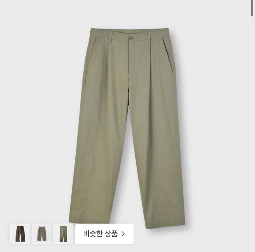 봄 상품 원턱 하프 밴딩 코튼 슬랙스 캐주얼 남자 바지 준옴므