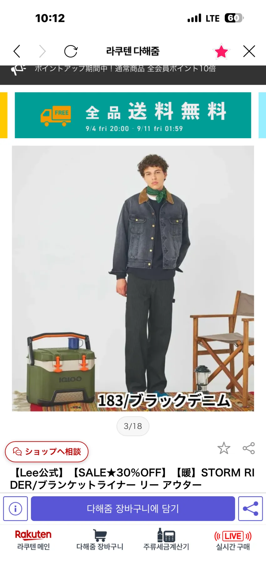 LEE JAPAN 스톰라이더 워시드 그레이 추가할인