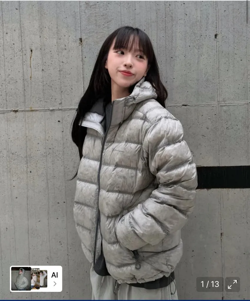해리슨 라이트 스톰핏 후드 중량 숏패딩 WCJM206 WSP1447
