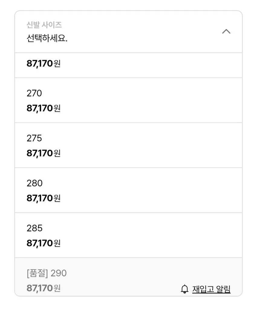나이키 덩크로우 레트로 8.2
