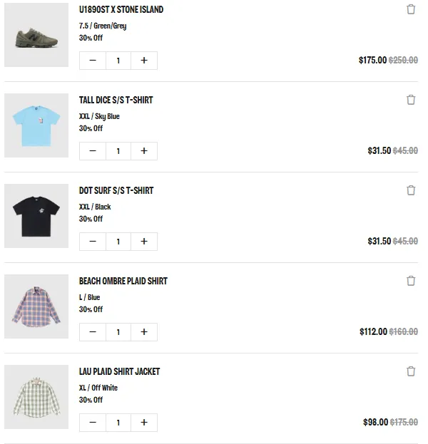 PACKER 30% 곡괭이 스투시, 칼하트윕, 팔라스나이키 잉글랜드 바시티 등등