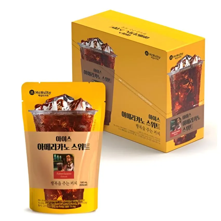 맥널티 파우치 커피 에이드 190ml x 10 1,900원 (유통기한임박) 배송비: