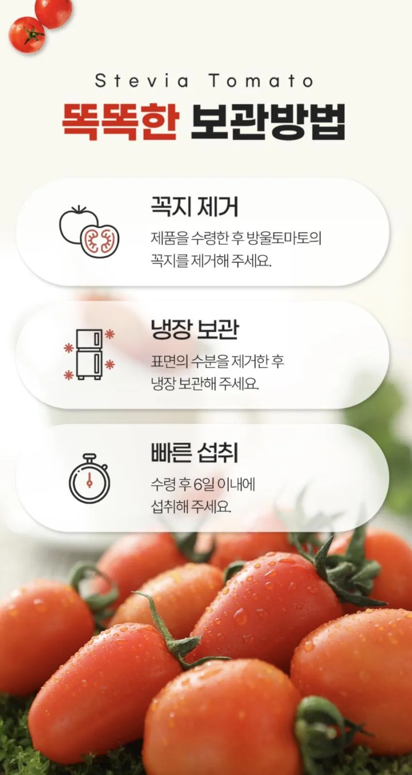 스테비아 대추방울토마토 2kg