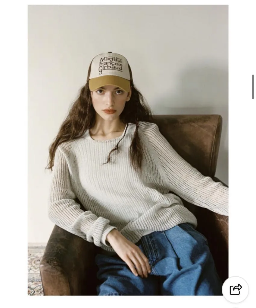 마리떼프랑송와저버 로고 볼 캡