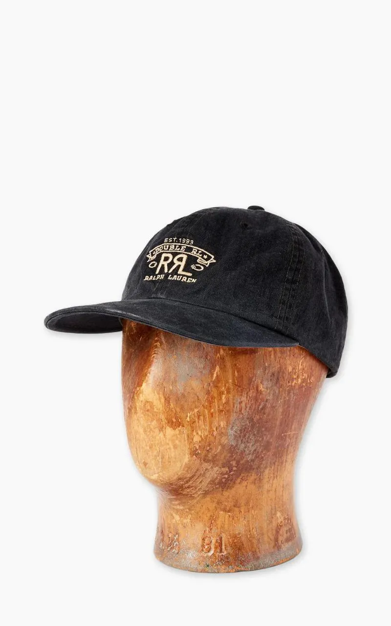 RRL 랜치로고 볼캡 블랙