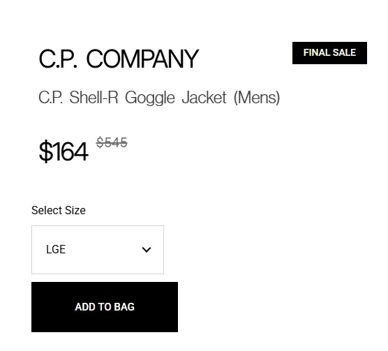 HIRSHLEIFERS 할인 c.p. company