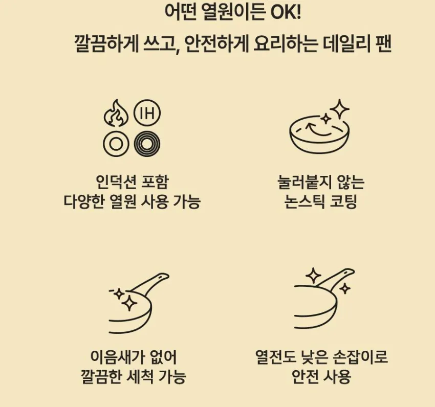 풍년 마데 데이즐리 28cm IH 프라이팬 13930원 무배