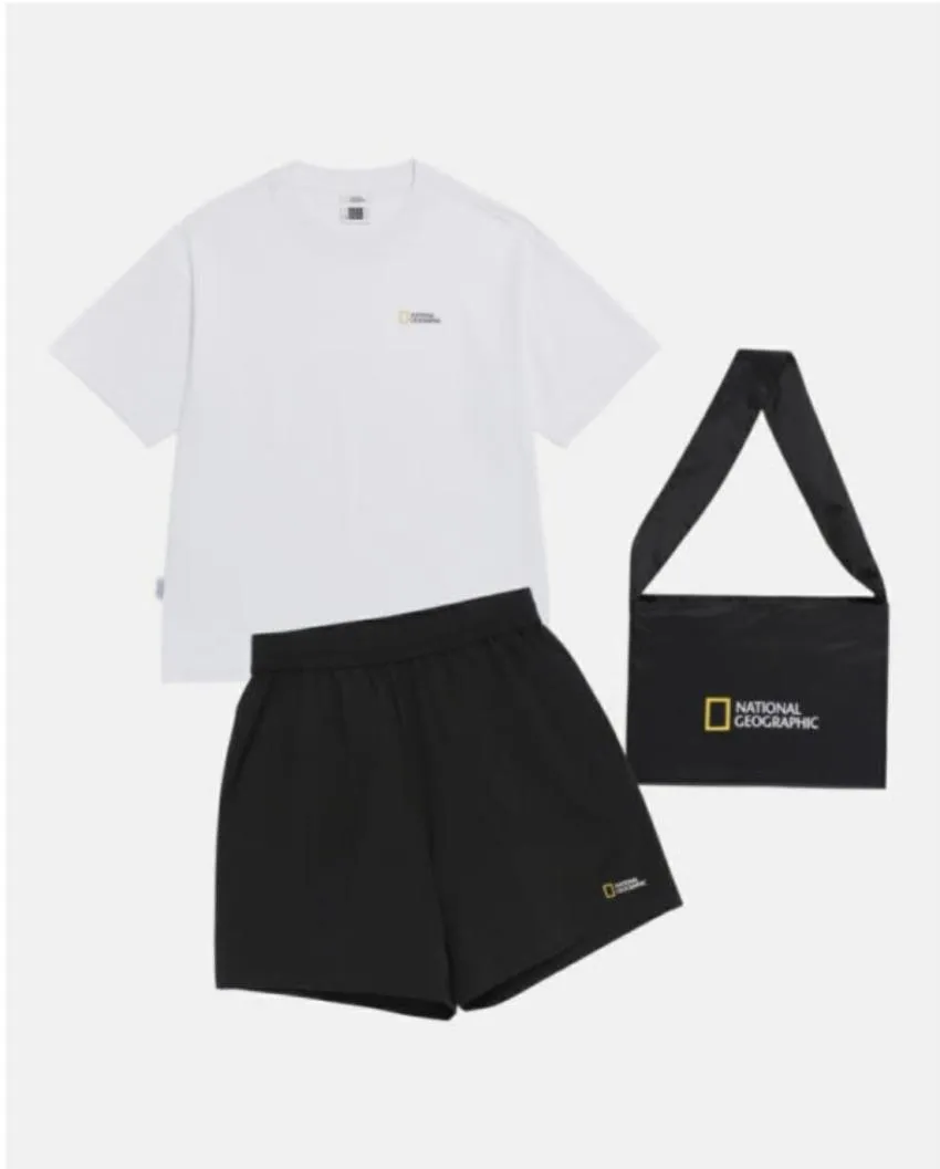 내셔널지오그래픽 반팔 반바지 미니백 3PCS 세트 슈퍼적립