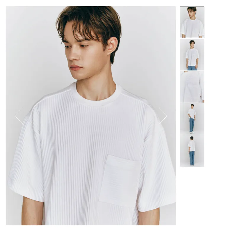 컨셉원 옴플맛? 플리츠 오버핏 반팔티