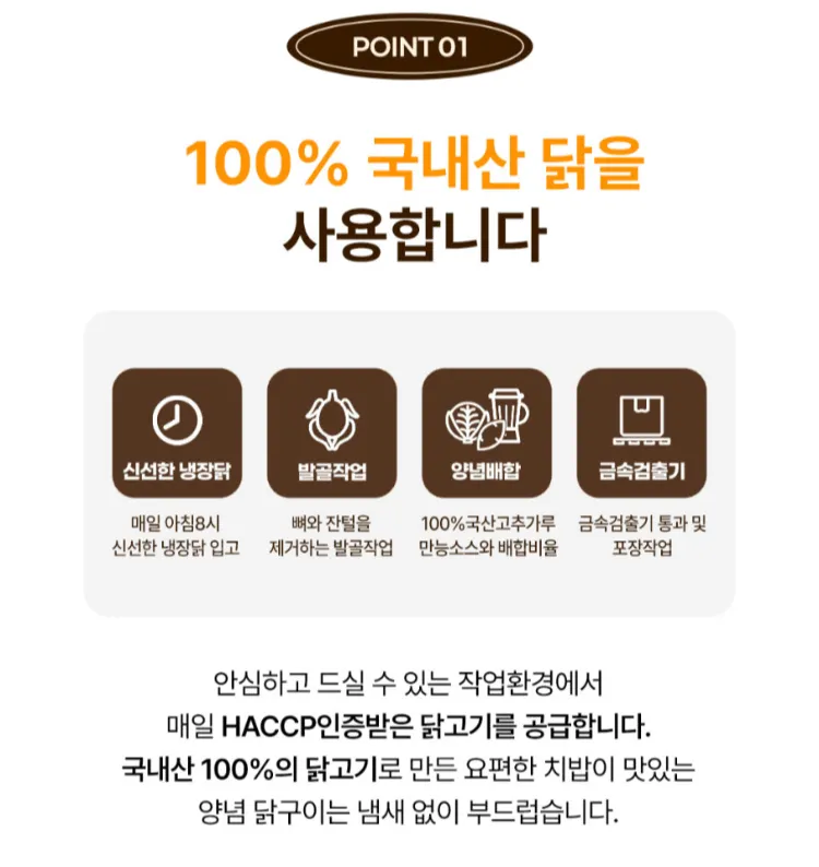 강명희 치밥이 맛있는 양념 닭구이 1kg
