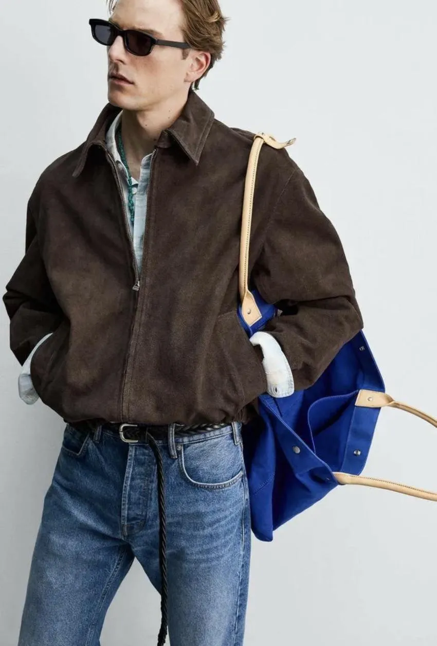 AARON LEVINE X ZARA 스웨이드 레더 재킷