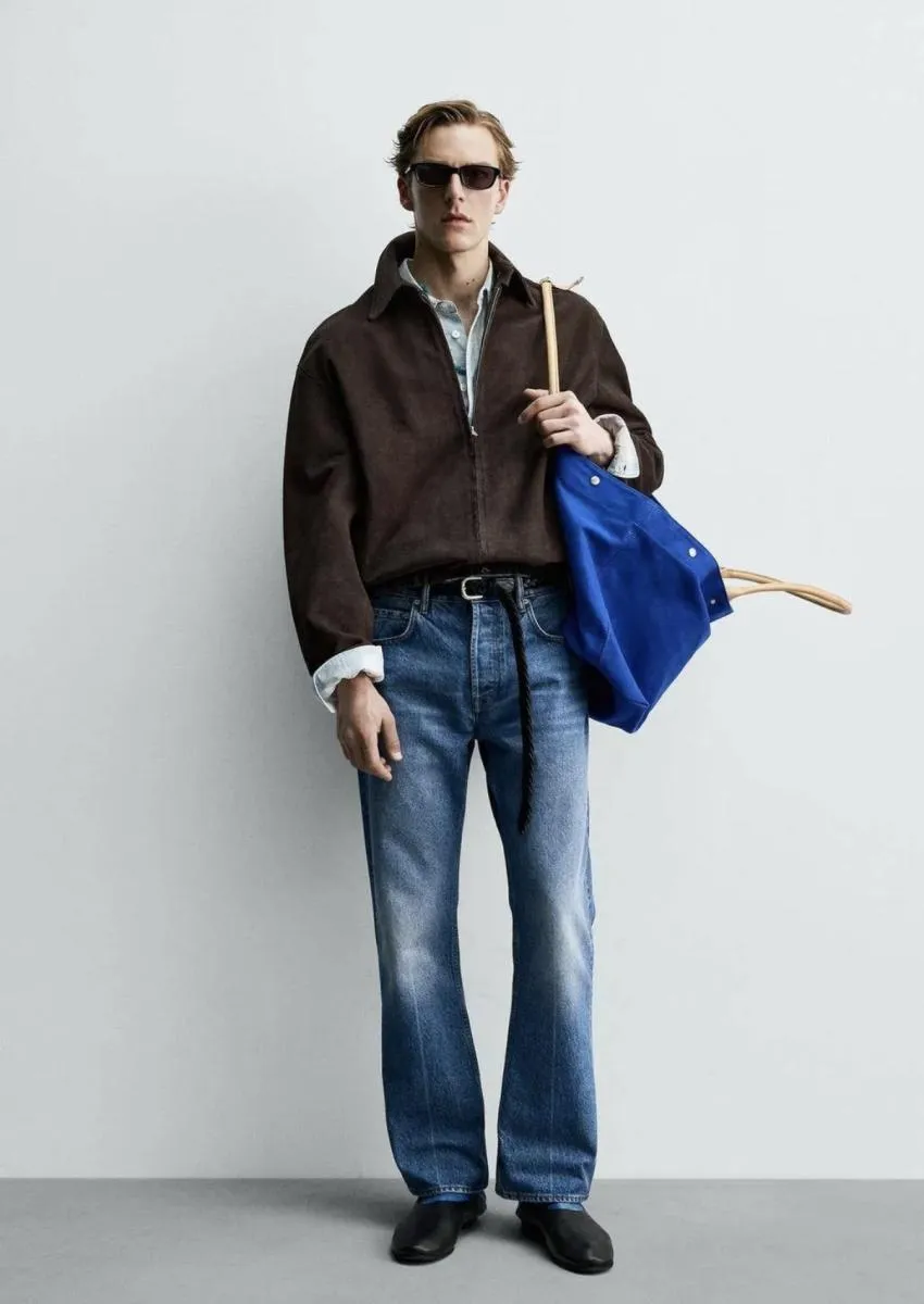 AARON LEVINE X ZARA 스웨이드 레더 재킷