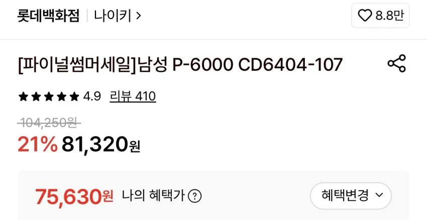나이키 P-6000