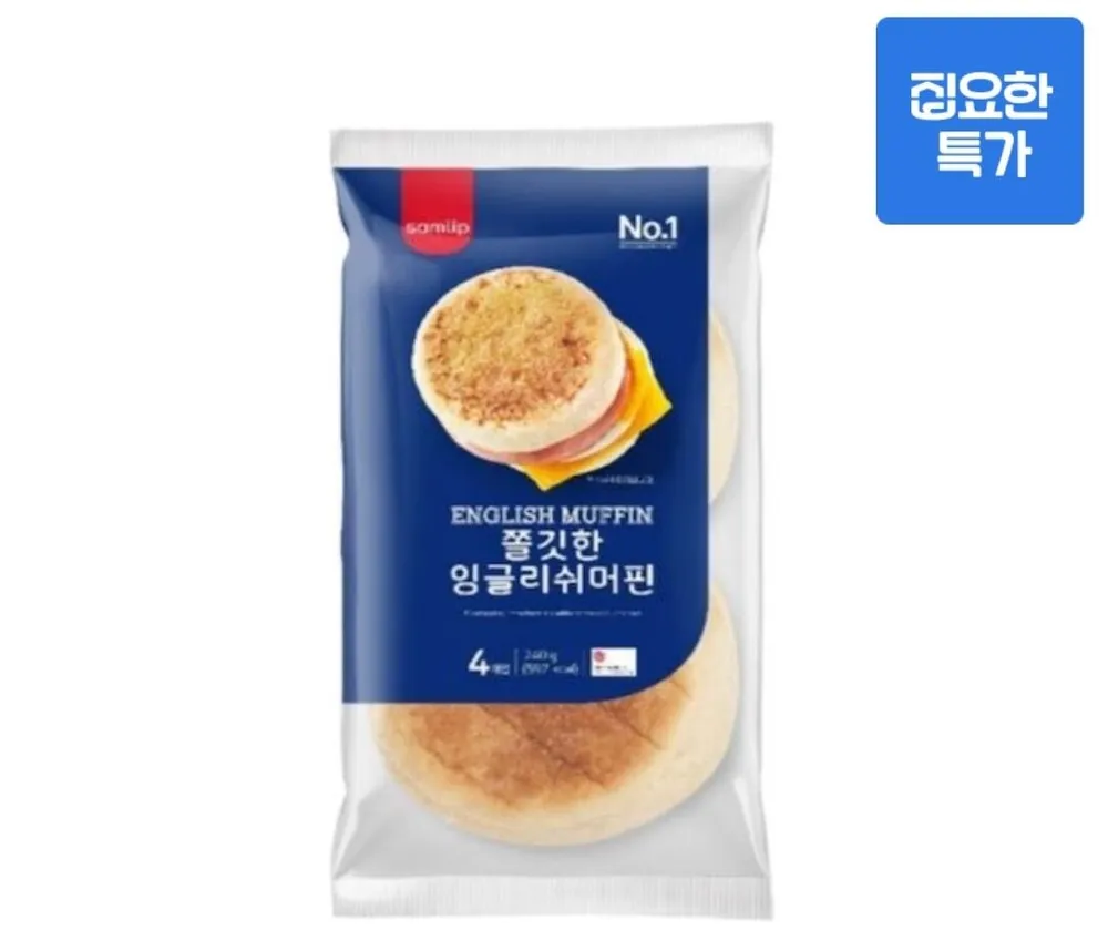 삼립식품 삼립 냉동 쫄깃한 잉글리쉬 머핀 10봉