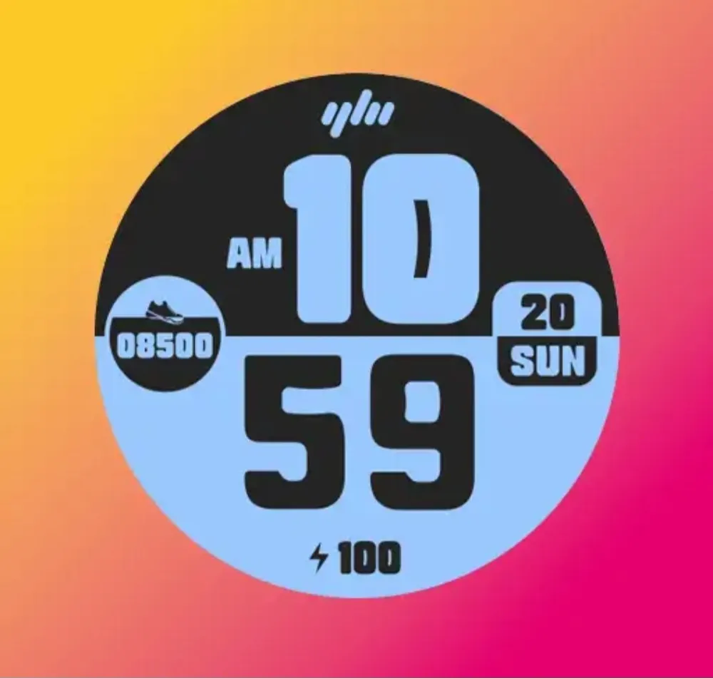 yamwatch digital 4 워치페이스 외