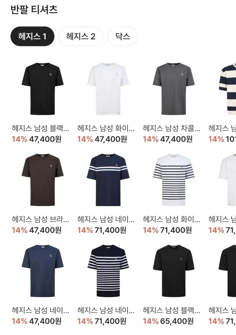 헤지스, 닥스 패밀리 세일