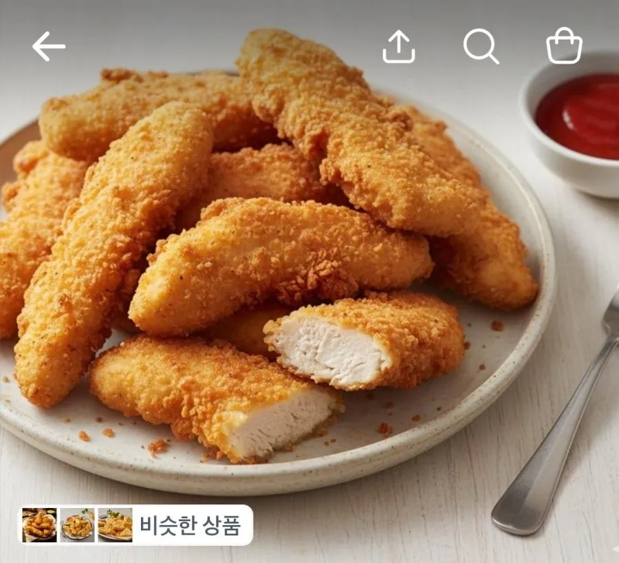 맘스터치 시그니처 치킨텐더 1kg 2개