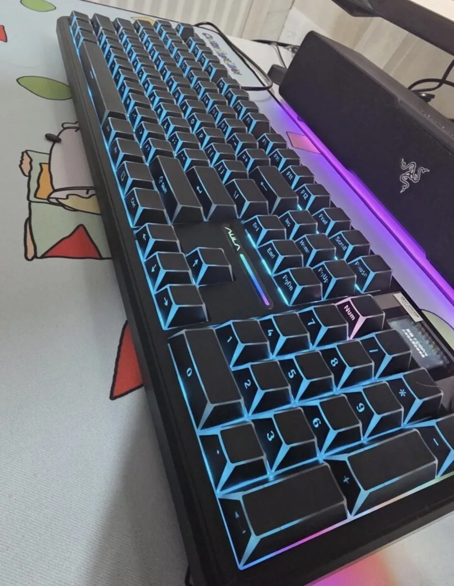 Aula 독거미 F108 pro 유무선 기계식 키보드 세이야축 8000mAh