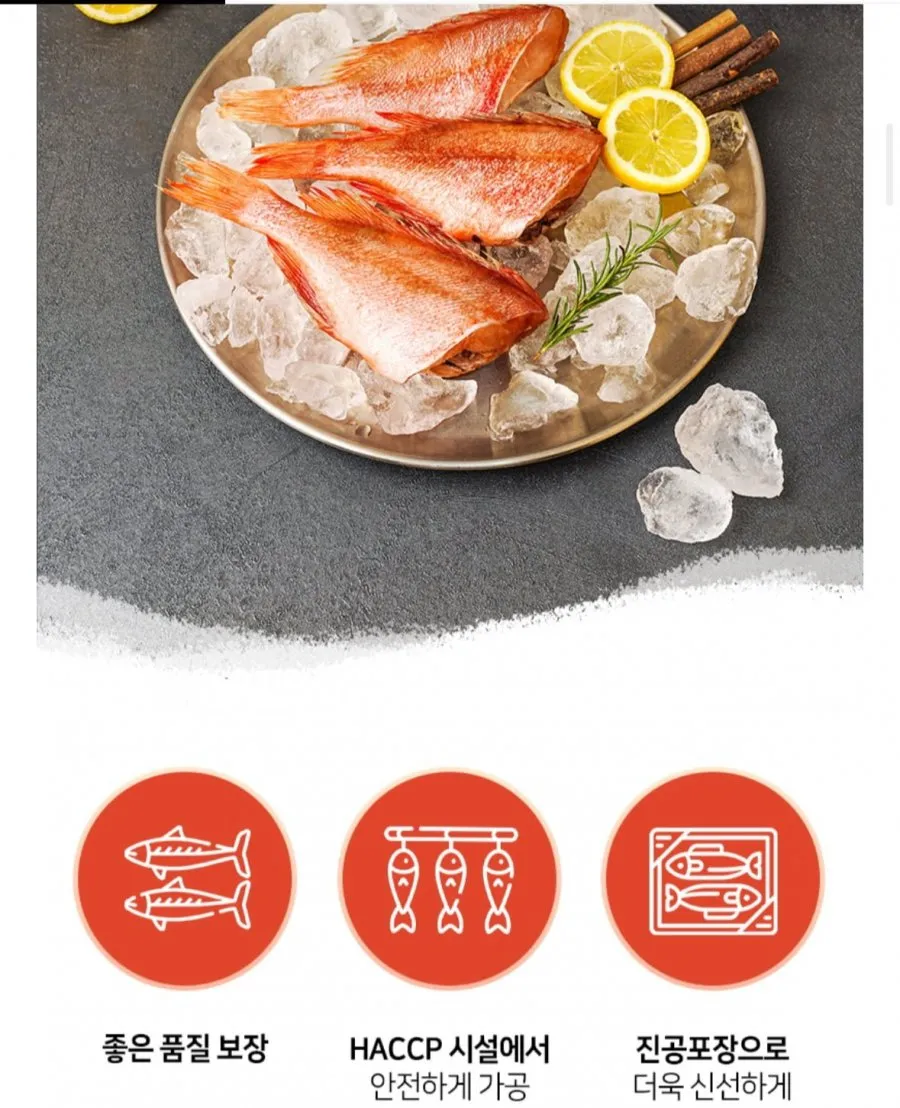 수입산 반건조 열기 500g 5~6미
