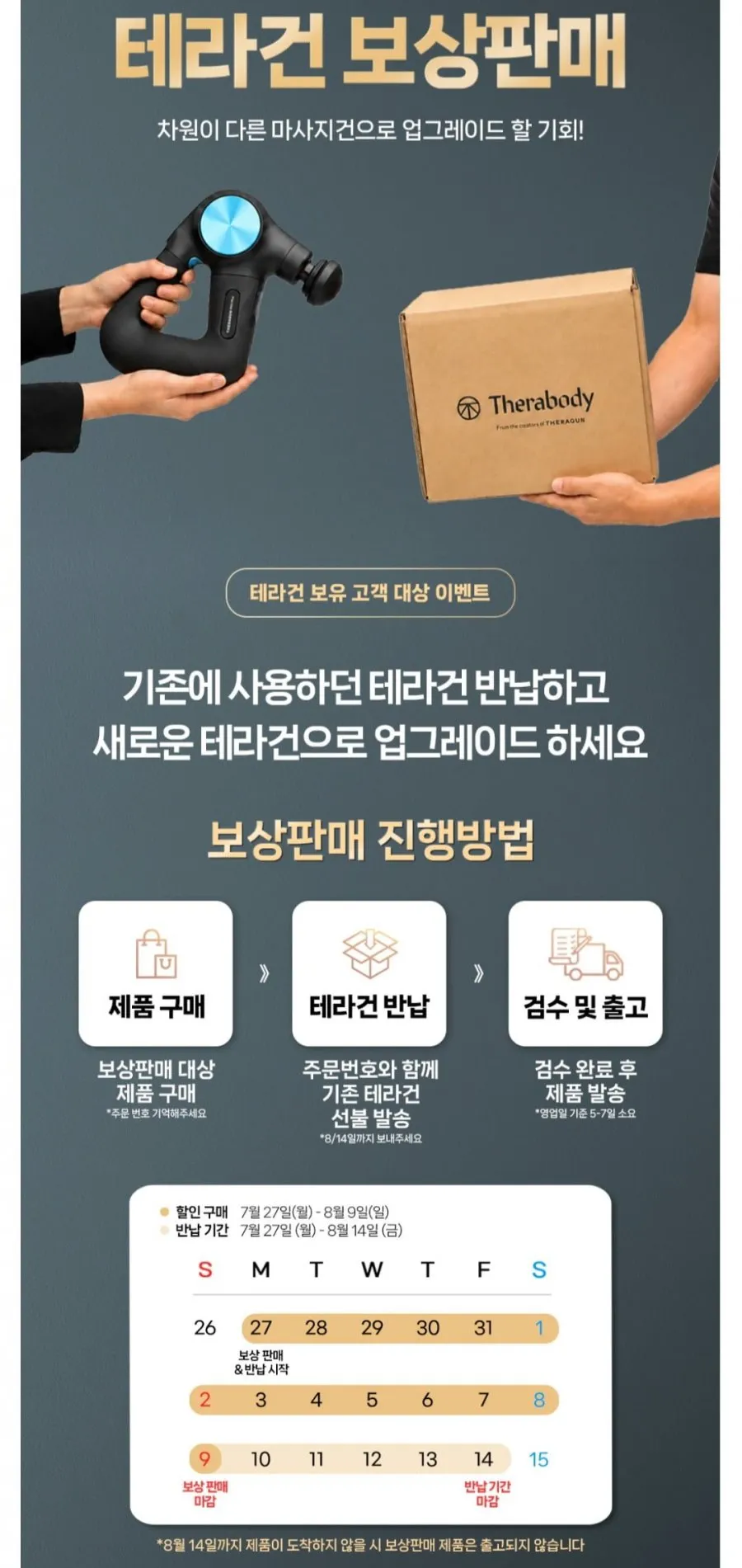 테라바디 테라건 보상판매 40%