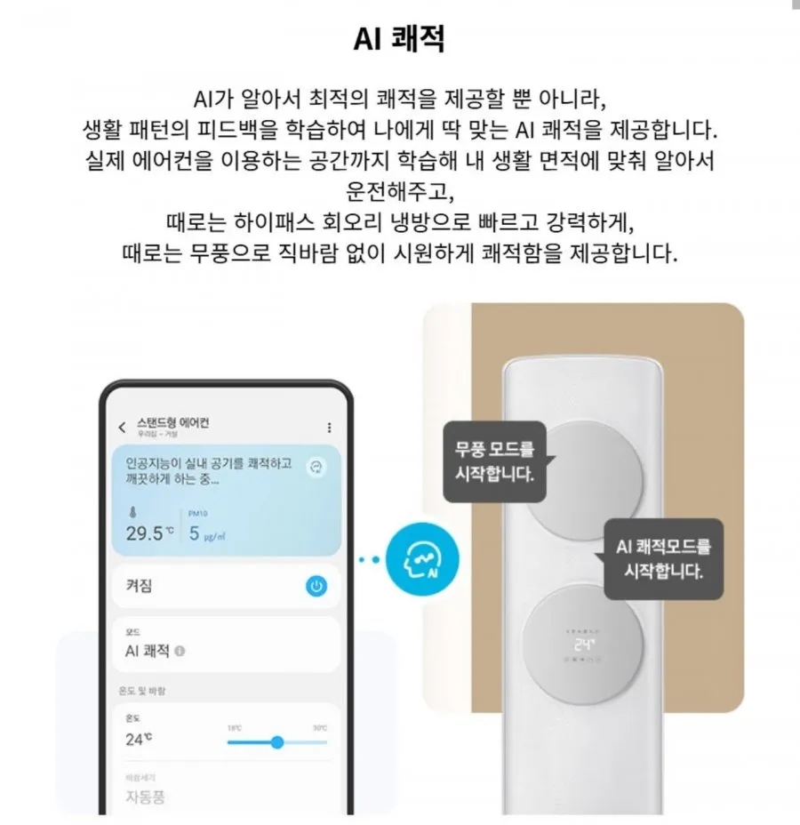 삼성 AI 무풍클래식 AF70F17D11GRS 17+6평 2IN1