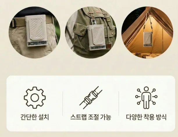 미니 클립팬 휴대용 허리 선풍기