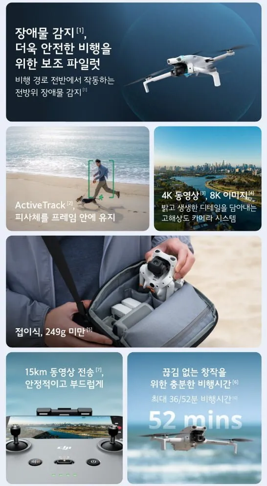 DJI Lito 플라이 모어 콤보 드론 + DJI RC-N3