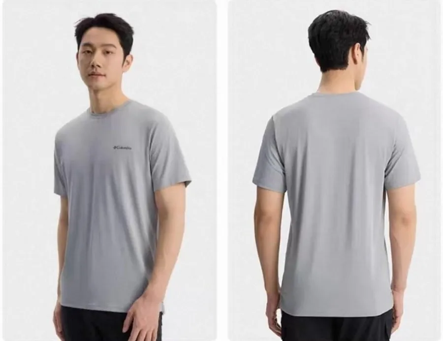 컬럼비아 전체 메쉬 트레킹 라운드 반팔 티셔츠