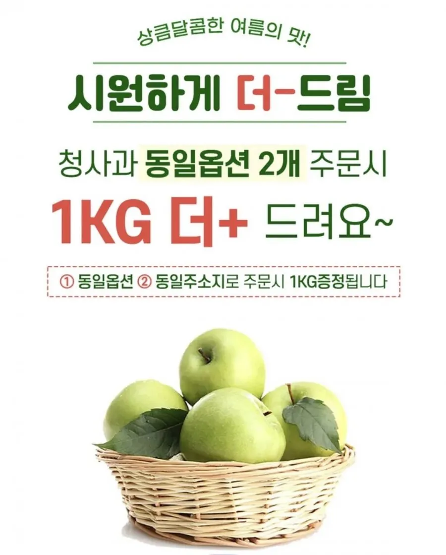청사과 아오리사과 4kg