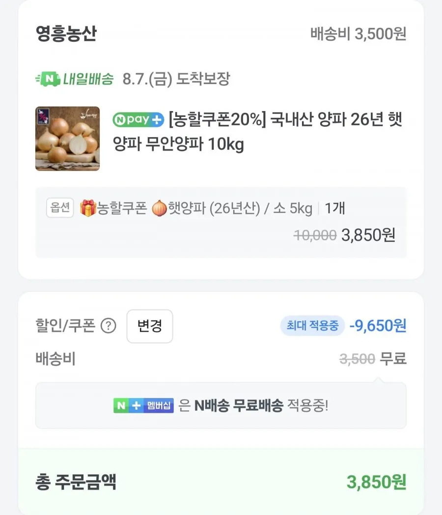 국내산 햇양파 5kg
