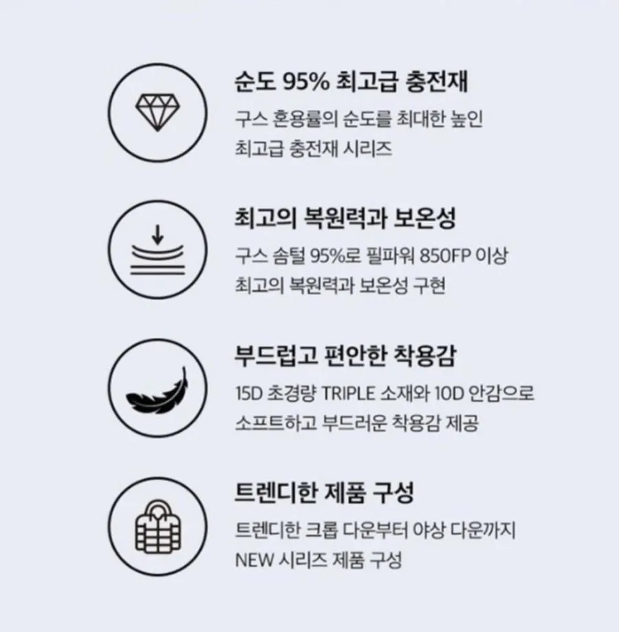 K2 여성 K95 베이글 다운