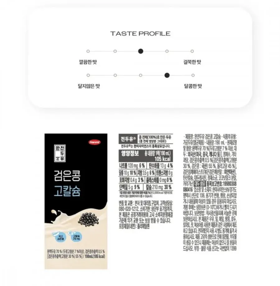 한미 완전두유 검은콩 고칼슘 190ml 40개