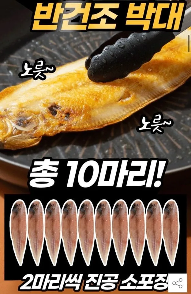 기니산 반건조 박대 26-28cm 10미 (2개 구매 시 추가 할인)