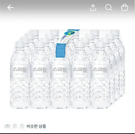 스파클 생수, 무라벨, 500ml, 80개
