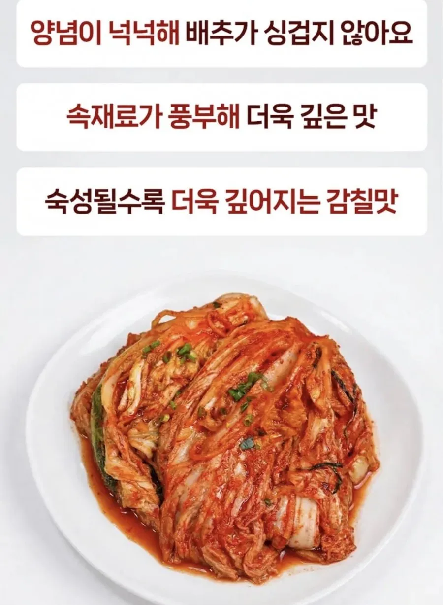 국내산 전라도식 배추김치 10kg