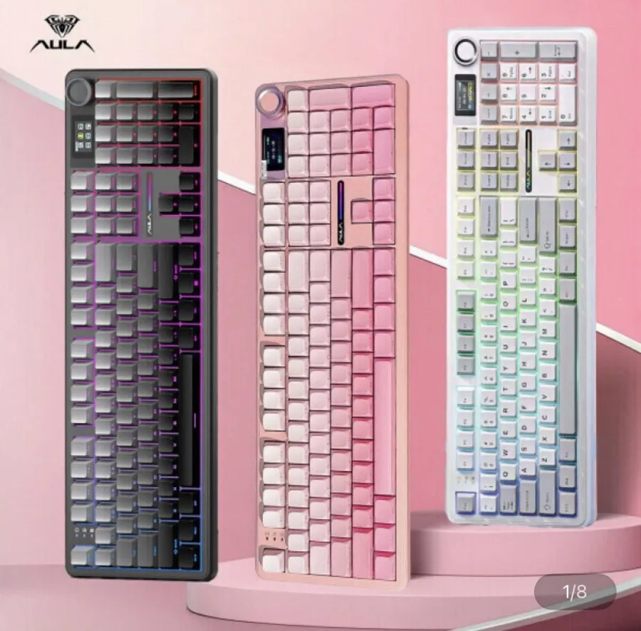 AULA 독거미 F108 pro 솜사탕 저소음축