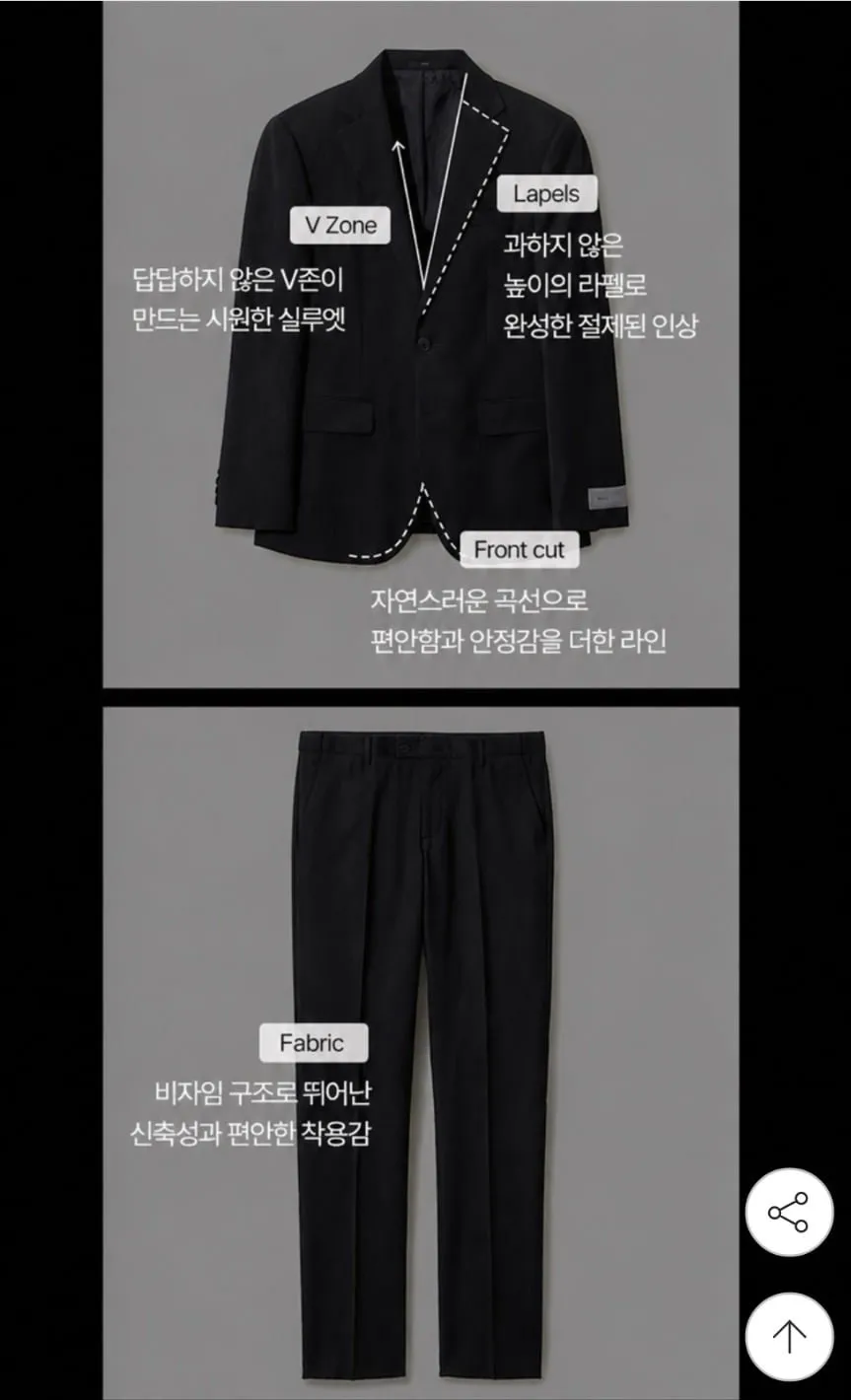 앤드지 REDA 수입원단 봄여름 정장