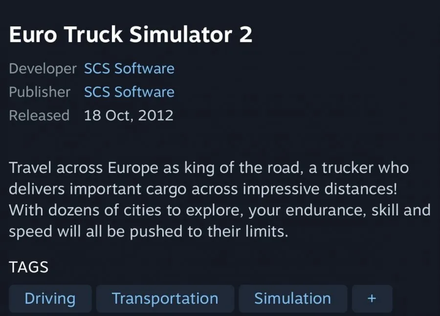 Euro Truck Simulator 2