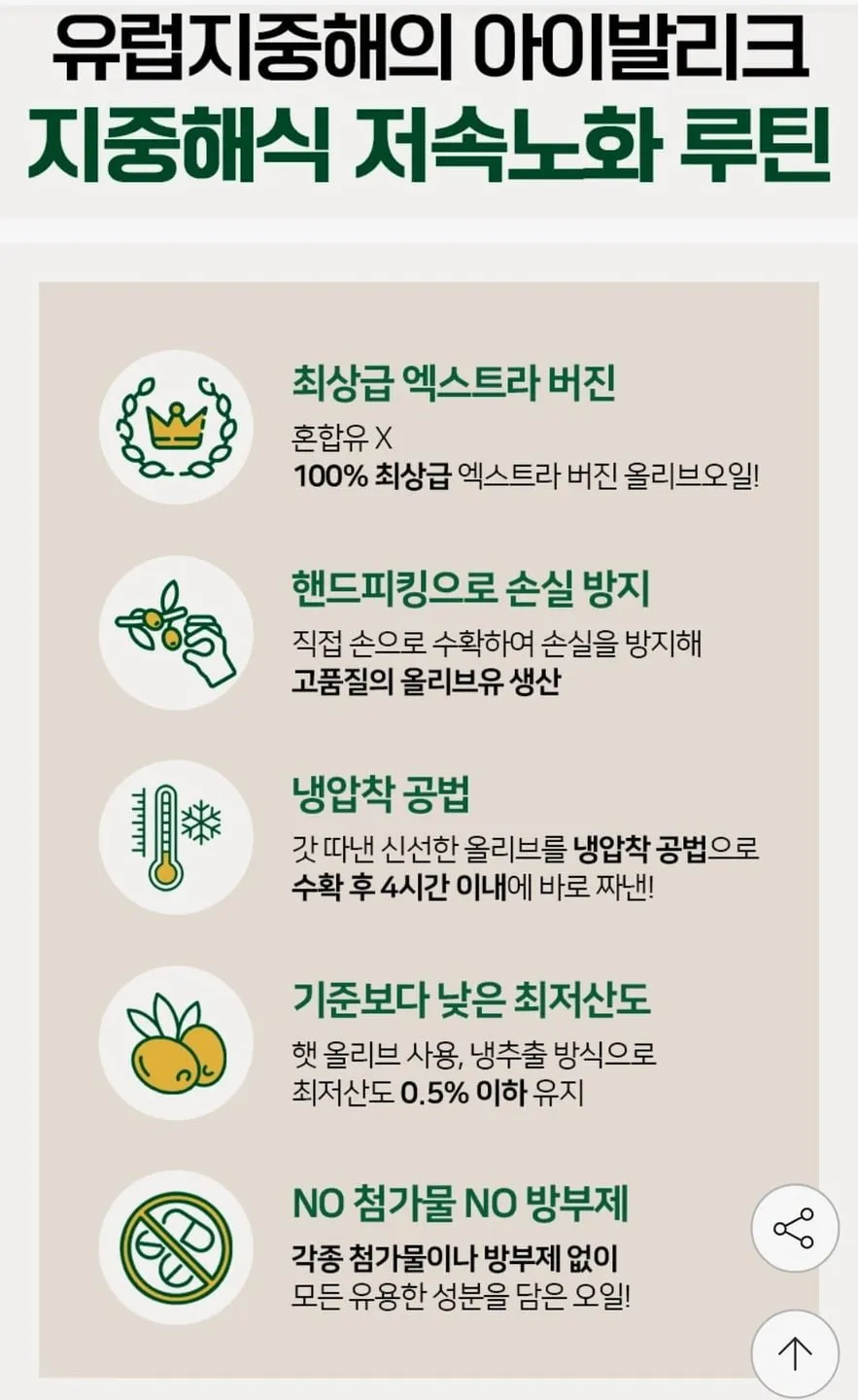 베르데 엑스트라 버진 핸드피킹 올리브오일 1000ml
